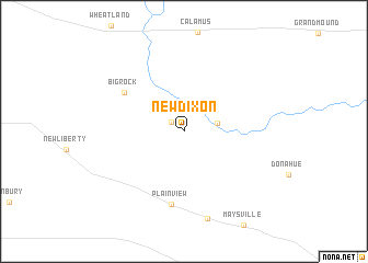 map of New Dixon