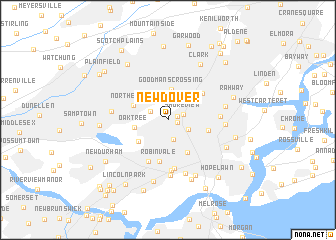 map of New Dover