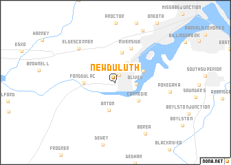 map of New Duluth