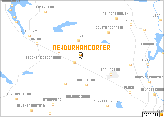map of New Durham Corner