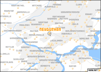 map of New Durham