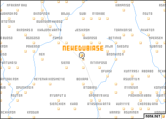 map of New Edubiase