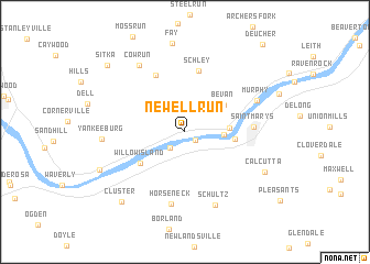 map of Newell Run