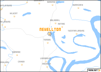 map of Newellton