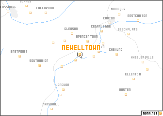 map of Newelltown