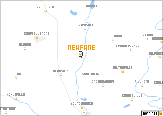 map of New Fane