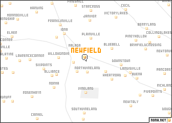 map of Newfield