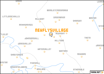 map of New Flys Village