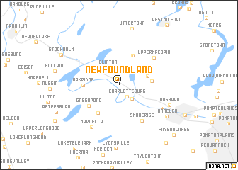 map of Newfoundland