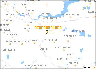 map of Newfoundland