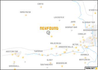 map of Newfound