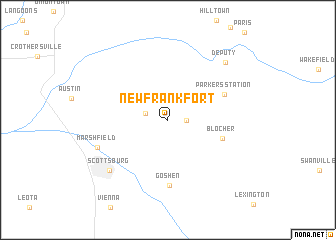 map of New Frankfort