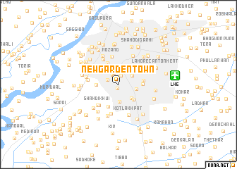 map of New Garden Town