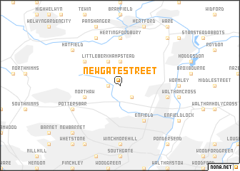 map of Newgate Street