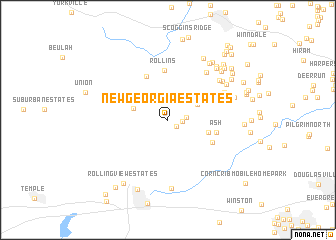 map of New Georgia Estates