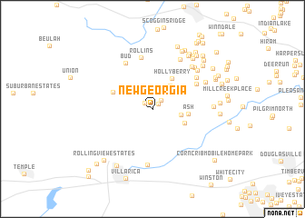 map of New Georgia