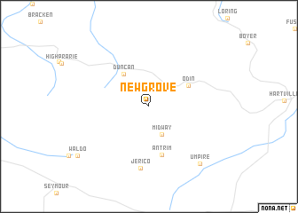 map of New Grove