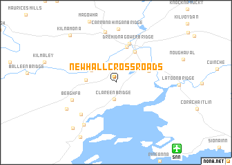 map of Newhall Cross Roads