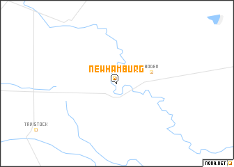 map of New Hamburg