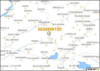 map of New Hampton