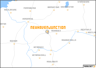 map of New Haven Junction