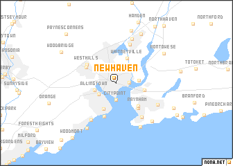 map of New Haven