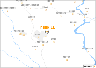 map of New Hill