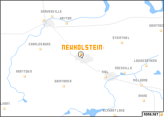 map of New Holstein