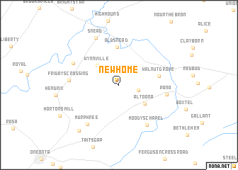 map of New Home