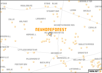 map of New Hope Forest