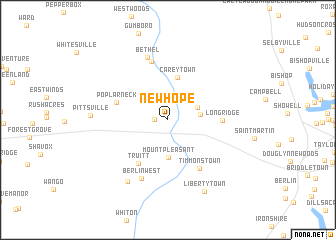 map of New Hope