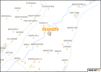 map of New Hope