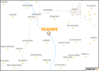 map of New Hope