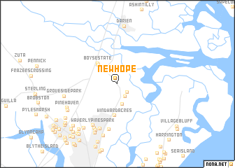 map of New Hope