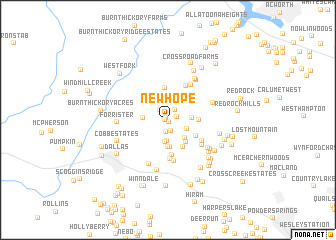 map of New Hope