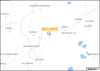 map of New Hope