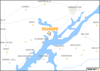 map of New Hope