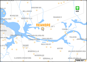 map of New Hope