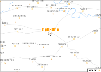 map of New Hope