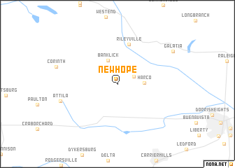 map of New Hope