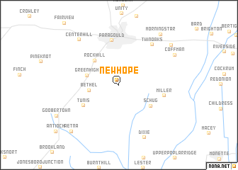 map of New Hope