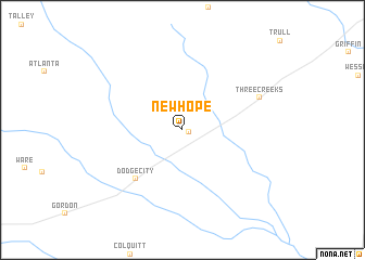 map of New Hope