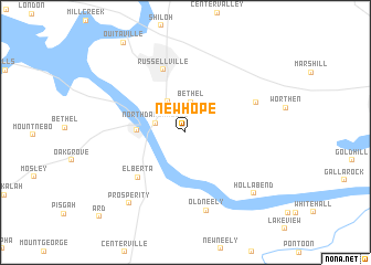 map of New Hope