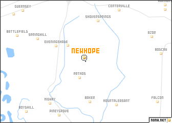 map of New Hope