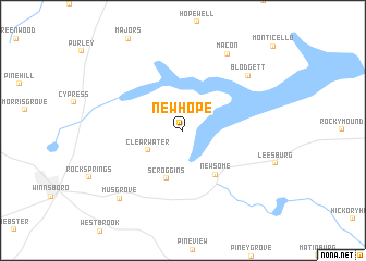 map of New Hope