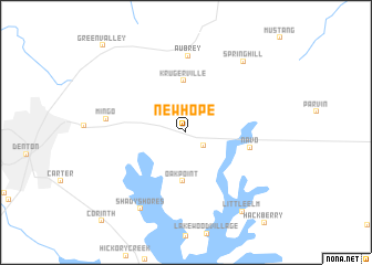 map of New Hope