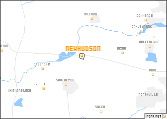 map of New Hudson