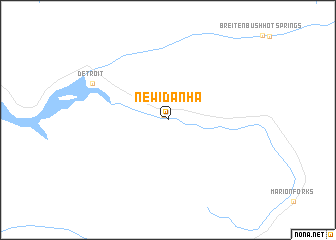 map of New Idanha