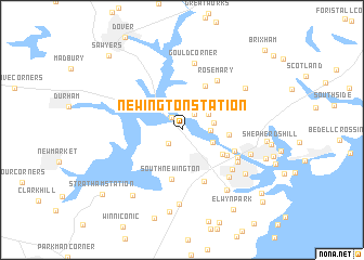 map of Newington Station