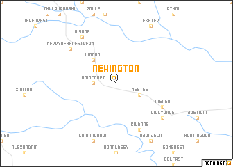 map of Newington
